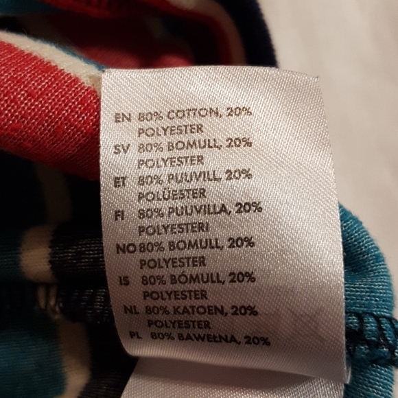 Polarn O Pyret striped velour top - Picture 3 of 3